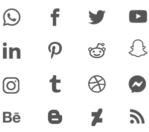 Social media icon set