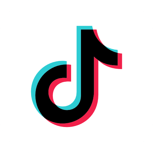 TikTok Rounded Square White Icon