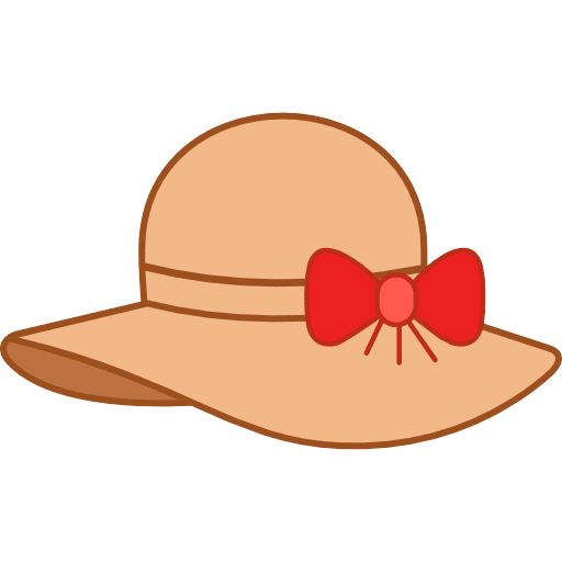 Woman Wide Brim Hat Icon
